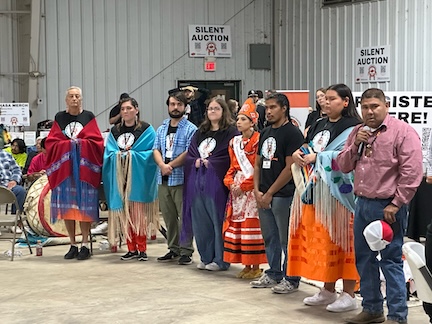 NASA Exec honoring at Powwow