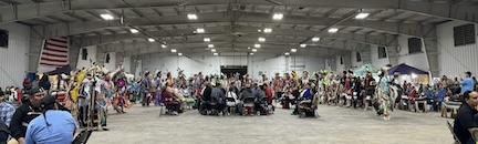 Wideshot picture of 2024 Powwow arena