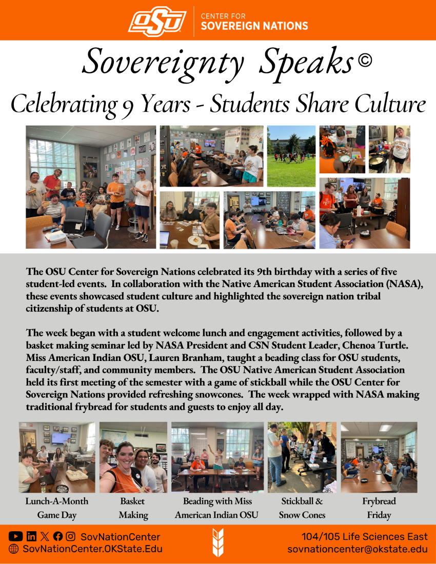 Photos and description of CSN 9th birthday week-long celebration where students celebrated culture in various events.