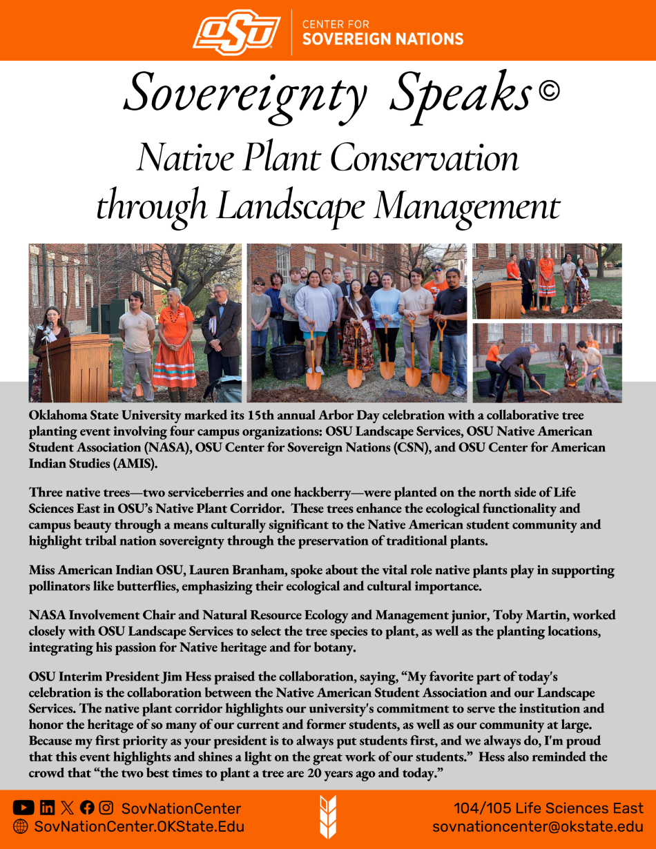 Recap of Native Tree Planting event to plant 3 native trees in the LSE Native Plant Corridor