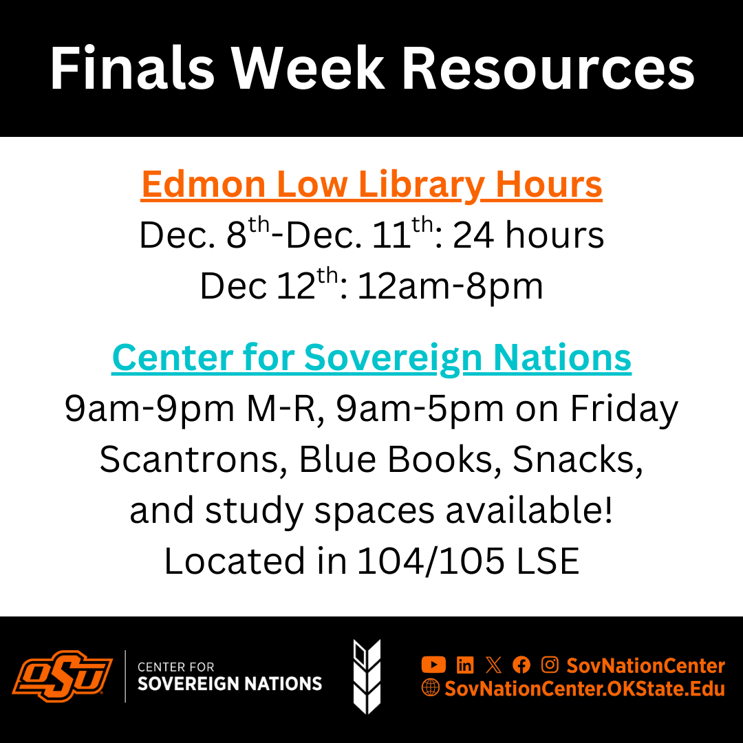 Finals Week Resources