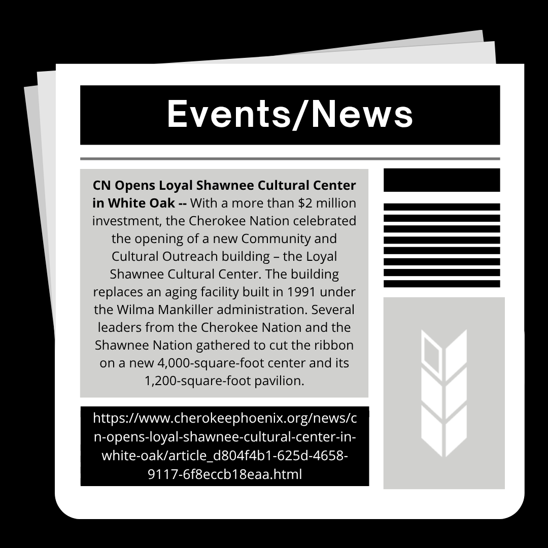 News story: CN Opens Loyal Shawnee Cultural Center in White Oak